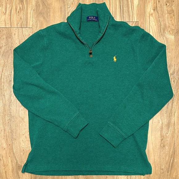 **POLO RALPH LAUREN** quarter-zip pullover SIZE MEDIUM - Picture 3 of 5